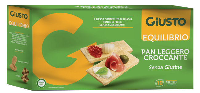 GIUSTO EQUILIBRIO SENZA GLUTINE PAN LEGGERO CROCCANTE 250 G - Farmapanda Srl