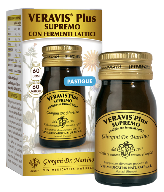 VERAVIS PLUS SUPREMO 60 PASTIGLIE FERMENTI LATTICI - Farmapanda Srl