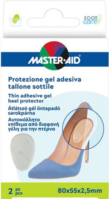 PROTEZIONE ADESIVA MASTER-AID FOOTCARE SOTTILE TALLONE 2 PEZZI F5 - Farmapanda Srl