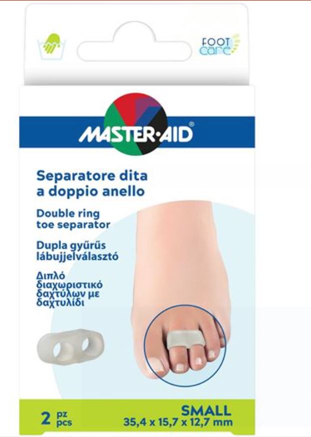 SEPARATORE DITA MASTER-AID FOOTCARE CON ANELLO DOPPIO LARGE 2 PEZZI C11 - Farmapanda Srl