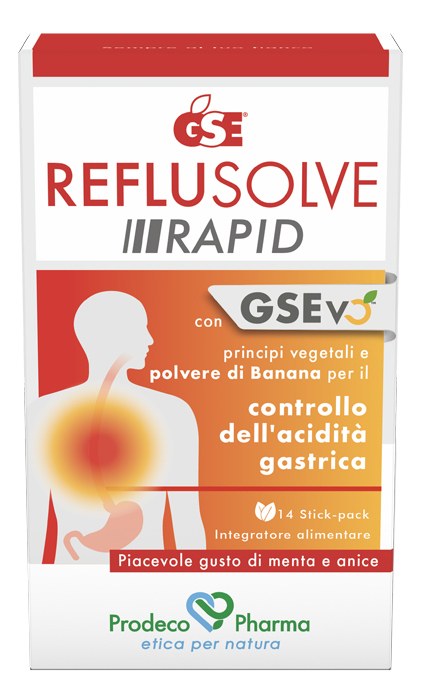 GSE REFLUSOLVE RAPID 14 STICK PACK - Farmapanda Srl