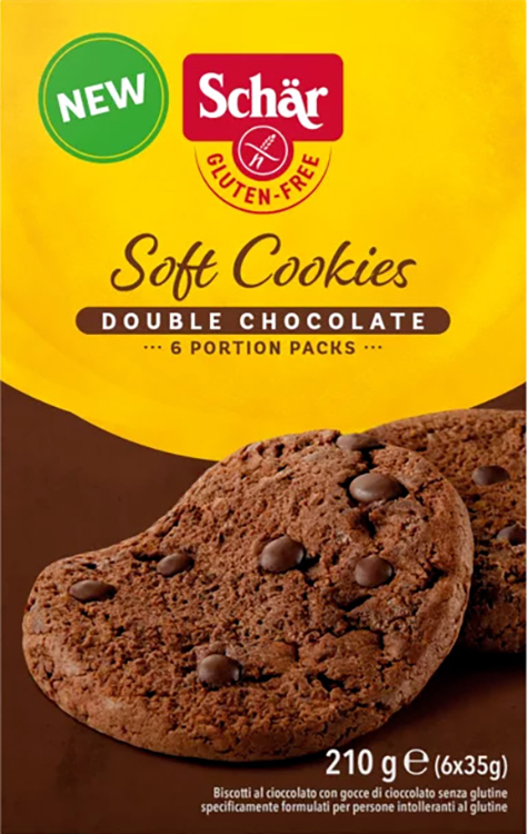 SCHAR SOFT COOKIE DOUBLE CHOCOLATE 210 G - Farmapanda Srl