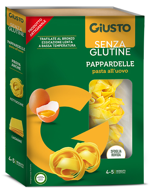 GIUSTO SENZA GLUTINE PAPPARDELLE ALL'UOVO 250 G - Farmapanda Srl