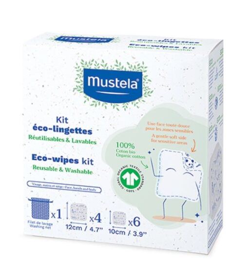 MUSTELA SALVIETTE LAVABILI RIUTILIZZABILI 10 PEZZI - Farmapanda Srl