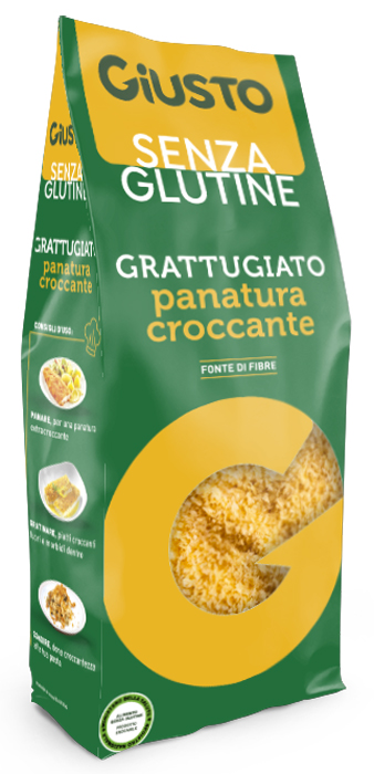 GIUSTO SENZA GLUTINE GRATTUGIATO PANATURA CROCCANTE 200 G - Farmapanda Srl