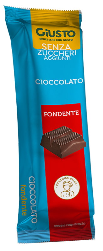 GIUSTO SENZA ZUCCHERO BARRETTA CIOCCOLATO FONDENTE 42 G - Farmapanda Srl