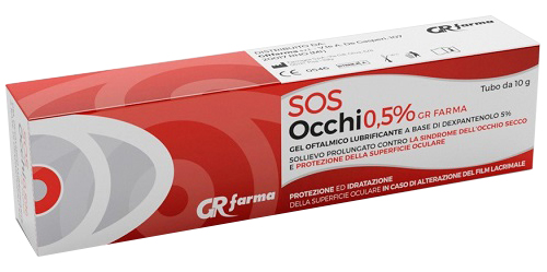 GEL OFTALMICO LUBRIFICANTE DEXPANTENOLO 5% SOS OCCHI 0,5% 10 G - Farmapanda Srl