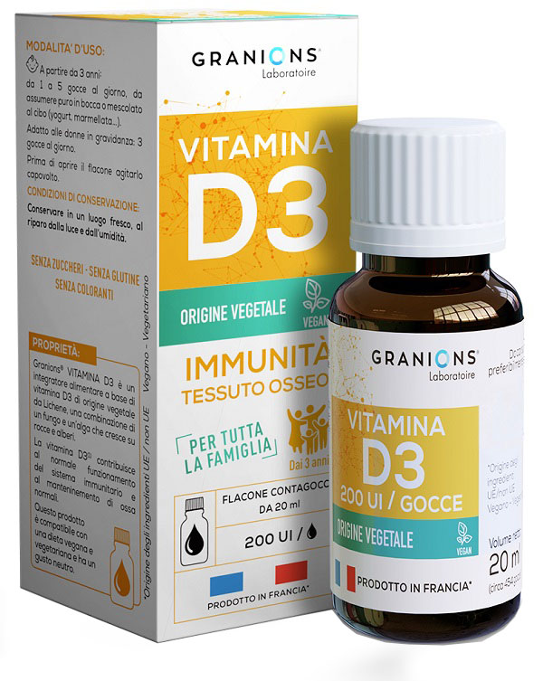 GRANIONS VITAMINA D3 GOCCE 20 ML - Farmapanda Srl