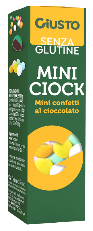 GIUSTO SENZA GLUTINE MINI CIOCK 40 G - Farmapanda Srl