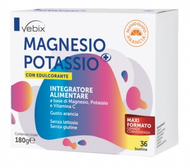 VEBIX MAGNESIO POTASSIO + CON EDULCORANTE 36 BUSTE 5 G - Farmapanda Srl