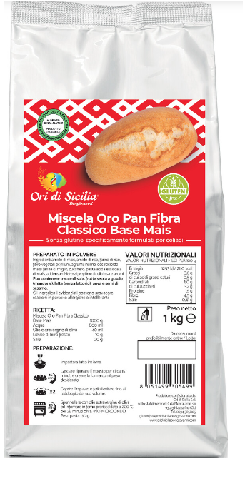MIX ORO PAN BASE MAIS 1 KG - Farmapanda Srl