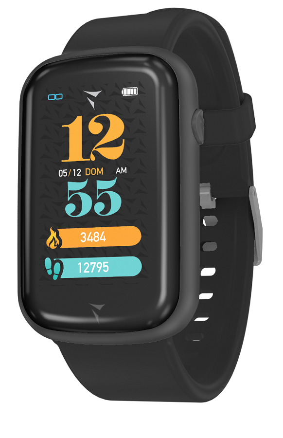 TECHMADE STEPS SMARTWATCH TOTAL BLACK - Farmapanda Srl