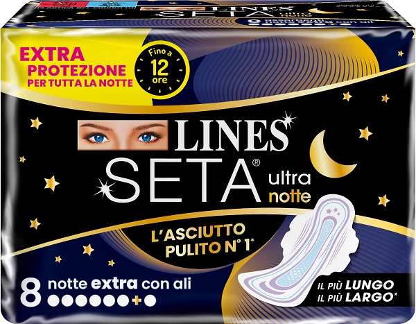 LINES SETA ULTRA ASSORBENTI EXTRA DWCT 8 PEZZI - Farmapanda Srl