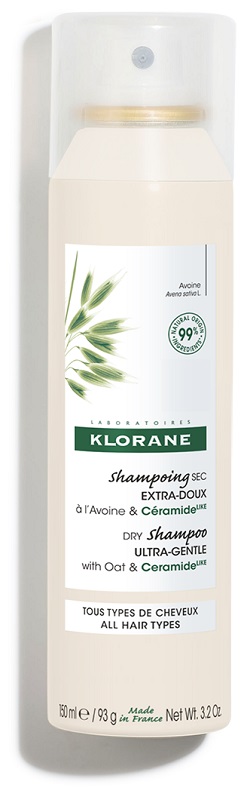 KLORANE SHAMPOO SECCO EXTRA DELICATO AVENA&CERAMIDE TUTTI I TIPI DI CAPELLI SPRAY 150 ML - Farmapanda Srl