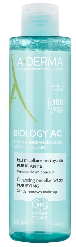 ADERMA BIOLOGY AC ACQUA MICELLARE DETERGENTE PURIFICANTE 200 ML - Farmapanda Srl