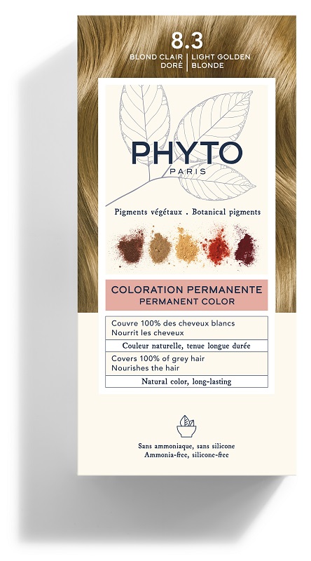 COLOR KIT 8,3 BIONDO CHIARO DORATO LATTE RIVELATORE 50 ML + CREMA COLORANTE 50 ML + MASCHERA PROTETTIVA COLORE 12 ML + GUANTI - Farmapanda Srl