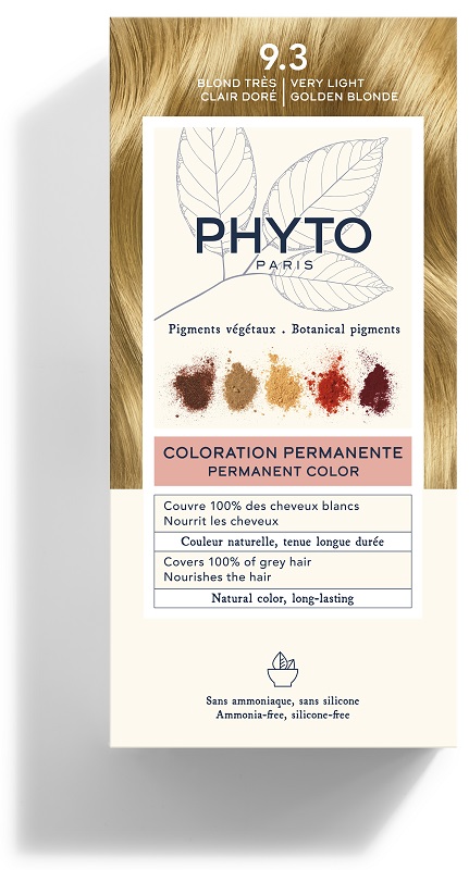 COLOR KIT 9,3 BIONDO CHIARISSIMO DORATO LATTE RIVELATORE 50 ML + CREMA COLORANTE 50 ML + MASCHERA PROTETTIVA COLORE 12 ML + GUANTI - Farmapanda Srl