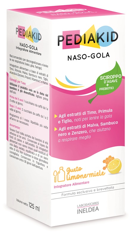 PEDIAKID NASO GOLA SCIROPPO 125 ML - Farmapanda Srl