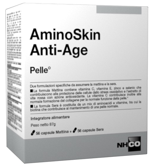 NHCO AMINOSKIN ANTI-AGE FLACONE 56 CAPSULE + 56 CAPSULE - Farmapanda Srl
