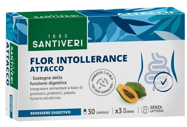 FLOR INTOLLERANCE ATTACCO 30 CAPSULE - Farmapanda Srl