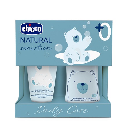CHICCO NATURAL SENSATION SET BAGNOSHAMPOO+CREMA CORPO - Farmapanda Srl
