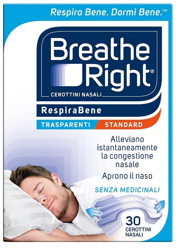 CEROTTI NASALI BREATHE RIGHT TRASPARENTI 30 PEZZI - Farmapanda Srl