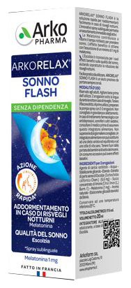 ARKORELAX FLASH SONNO SPRAY 20 G - Farmapanda Srl