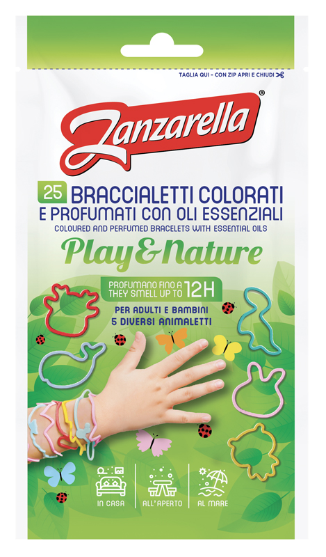 ZANZARELLA BRACCIALETTI PALY&NATURE 25 PEZZI - Farmapanda Srl