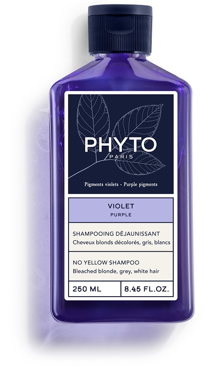 PHYTO PARIS VIOLET SHAMPOO ANTI GIALLO PER CAPELLI BIONDI DECOLORATI GRIGI BIANCHI 250 ML - Farmapanda Srl