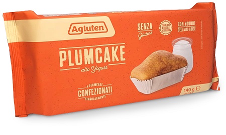 AGLUTEN PLUM CAKE YOGURT 4 PEZZI DA 35 G - Farmapanda Srl