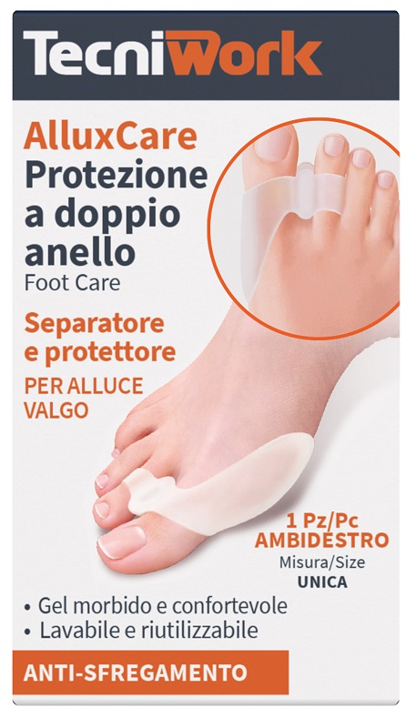 ALLUXCARE PROTEZIONE DOPPIO ANELLO ALLUCE VALGO - Farmapanda Srl
