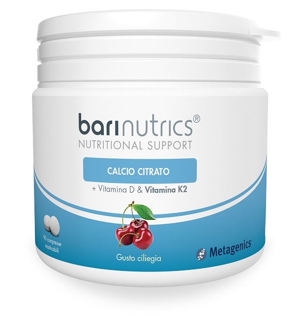 BARINUTRICS CALCIO CITRATO K2 CILIEGIA 90 COMPRESSE - Farmapanda Srl