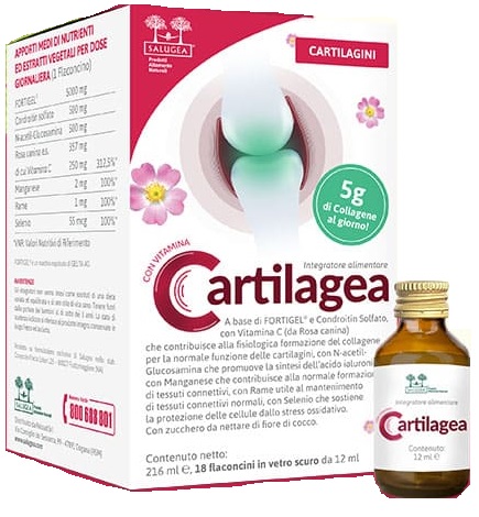 CARTILAGEA SALUGEA 18 FLACONCINI DA 12 ML - Farmapanda Srl