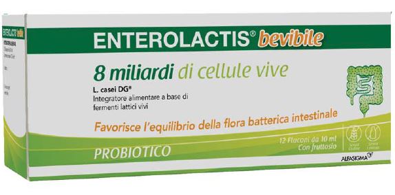 ENTEROLACTIS BEVIBILE 12 FLACONCINI X 10 ML - Farmapanda Srl