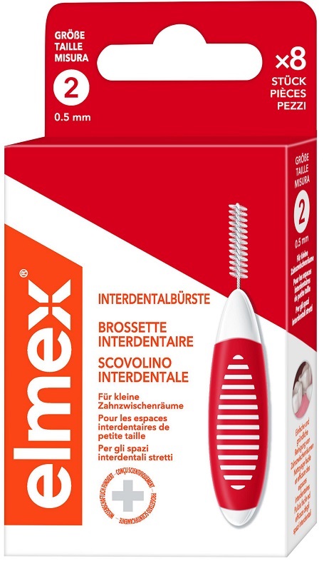 ELMEX INTERDENTAL BRUSH RED 0,5MM 8 PEZZI - Farmapanda Srl