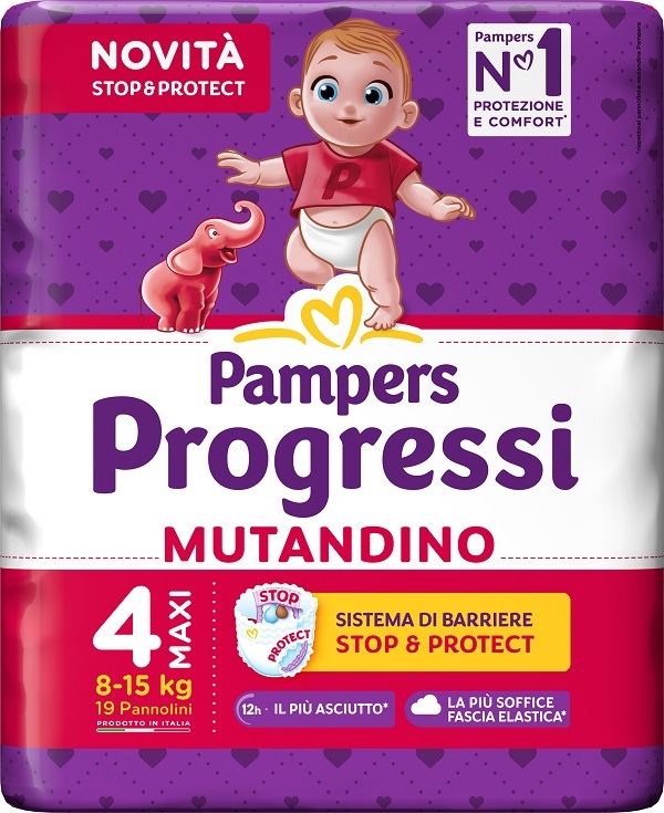 PAMPERS PROGRESSI MUTANDINA MAXI 19 PEZZI - Farmapanda Srl