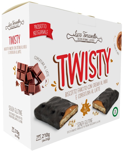 TWISTY BISCOTTO CON CREMA MOU RB SENZA GLUTINE 210 G - Farmapanda Srl