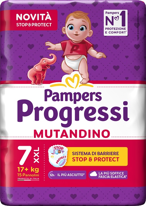 PAMPERS PROGRESSI MUTANDINO XXL 15 PEZZI - Farmapanda Srl