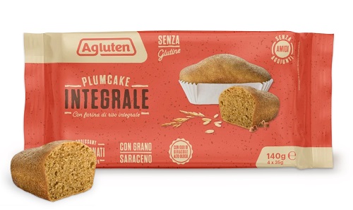 AGLUTEN PLUMCAKE INTEGRALE 4 PEZZI DA 35 G - Farmapanda Srl