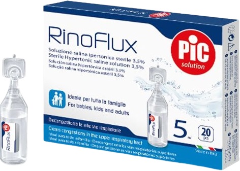 RINOFLUX SOLUZIONE IPERTONICA NASALE PIC 20 FIALE 5 ML - Farmapanda Srl