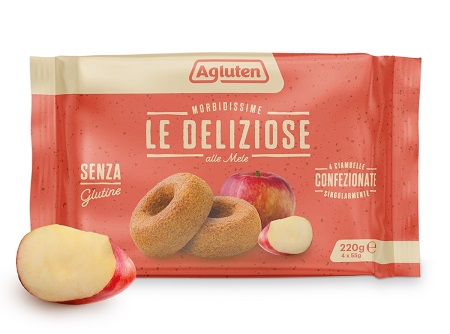 AGLUTEN DELIZIOSE ALLE MELE 4 PEZZI 220 G - Farmapanda Srl