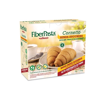 FIBERPASTA CORNETTO SENZA ZUCCHERI 100% VEGETALE 200 G - Farmapanda Srl