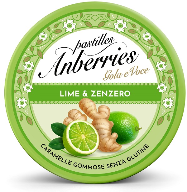ANBERRIES LIME & ZENZERO 50 G - Farmapanda Srl