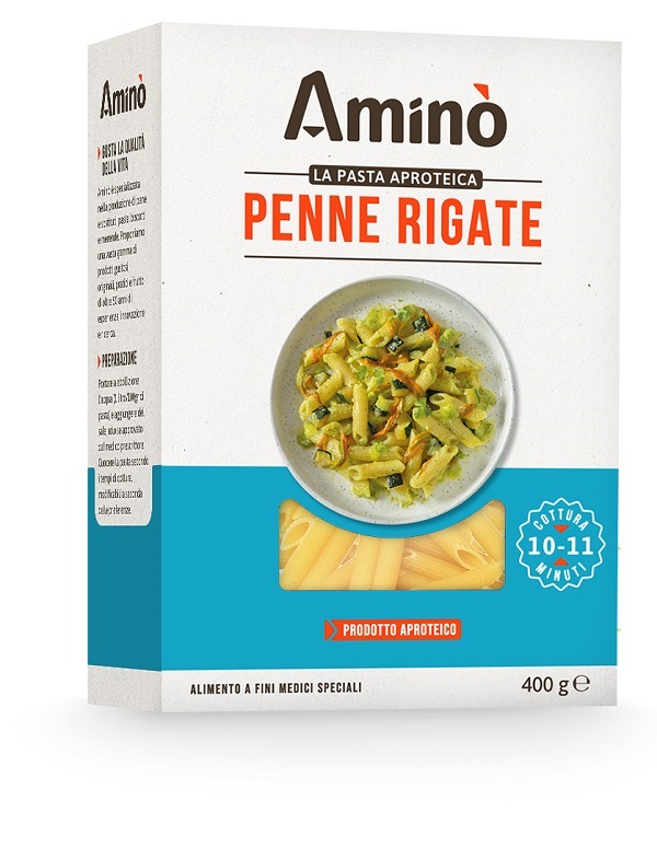 AMINO LA PASTA APROTEICA PENNE RIGATE 400 G - Farmapanda Srl