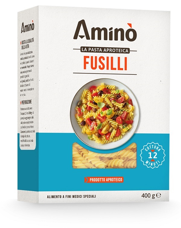AMINO LA PASTA APROTEICA FUSILLI 400 G - Farmapanda Srl