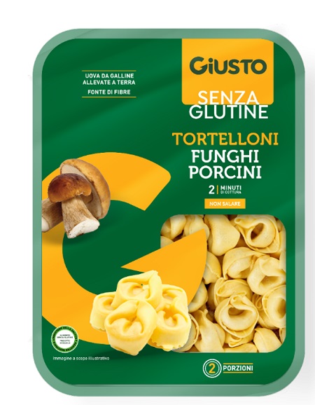 GIUSTO SENZA GLUTINE TORTELLONI FUNGHI PORCINI 250 G - Farmapanda Srl