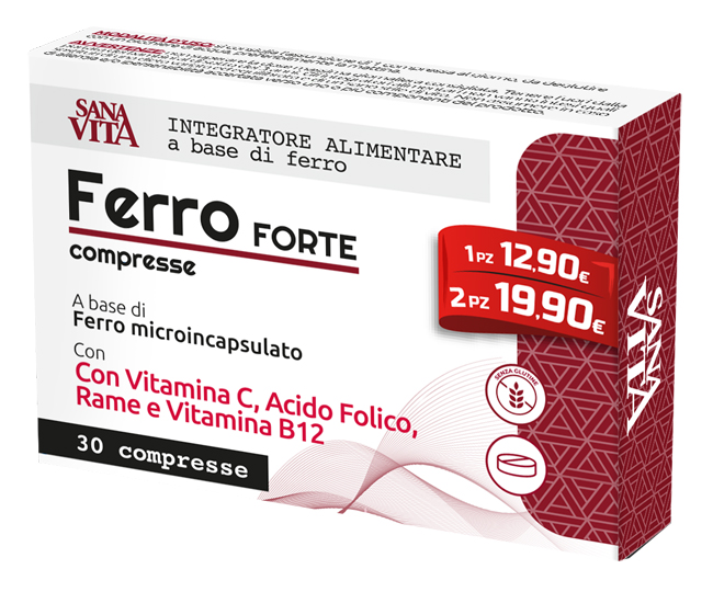 SANAVITA FERRO FORTE 30 COMPRESSE - Farmapanda Srl