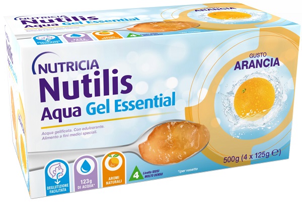 NUTILIS AQUA GEL ARANCIA 4 PEZZI DA 125 G - Farmapanda Srl