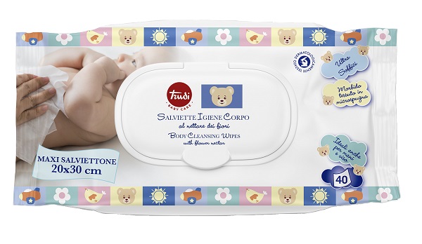 TRUDI BABY CARE SALVIETTINE IGIENE CORPO 40 PEZZI - Farmapanda Srl