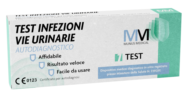 MUNUS MEDICAL TEST AUTODIAGNOSTICO INFEZIONI VIE URINARIE - Farmapanda Srl